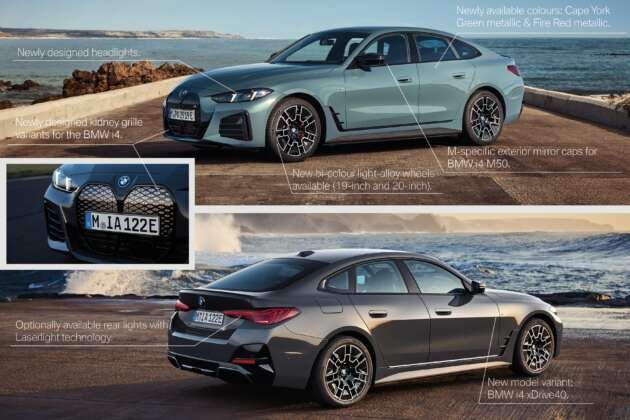 2024 BMW i4 gets refreshed – new 401 hp xDrive40