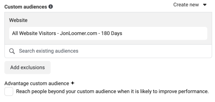 Advantage Custom Audience