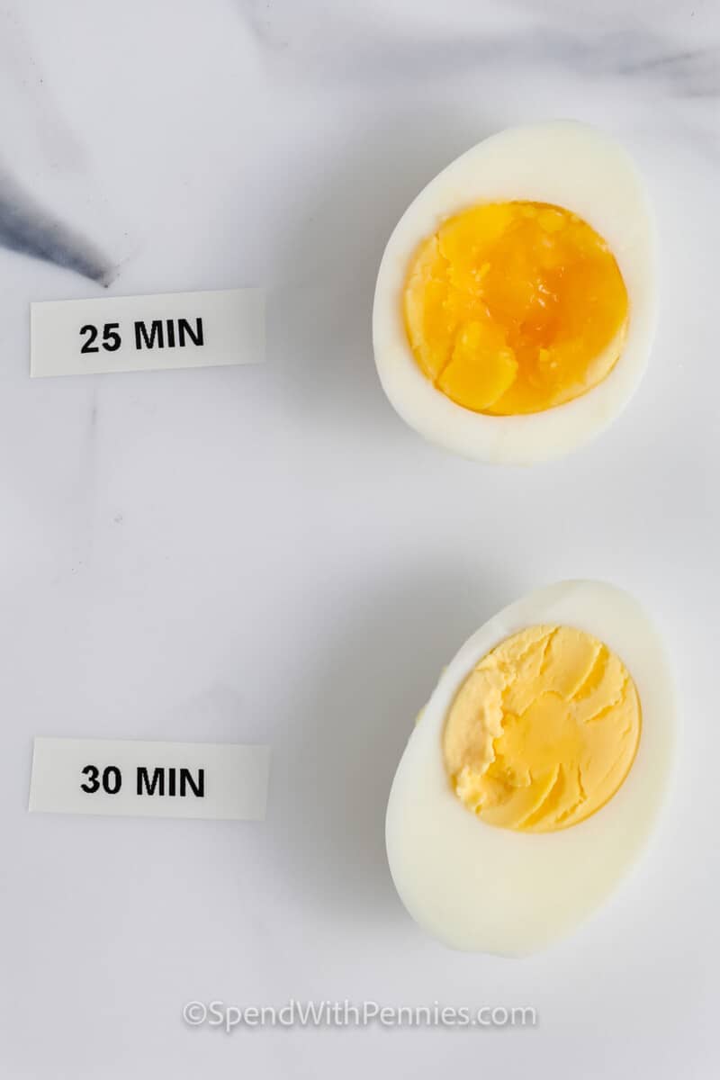 Hard Boiled Eggs in the Oven at 25 minutes and 20 minutes