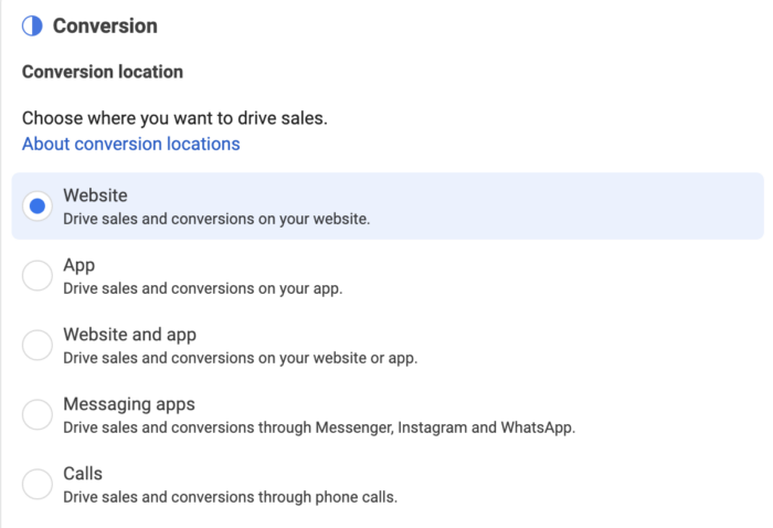 Conversion Location