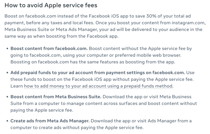 Apple Service Fee