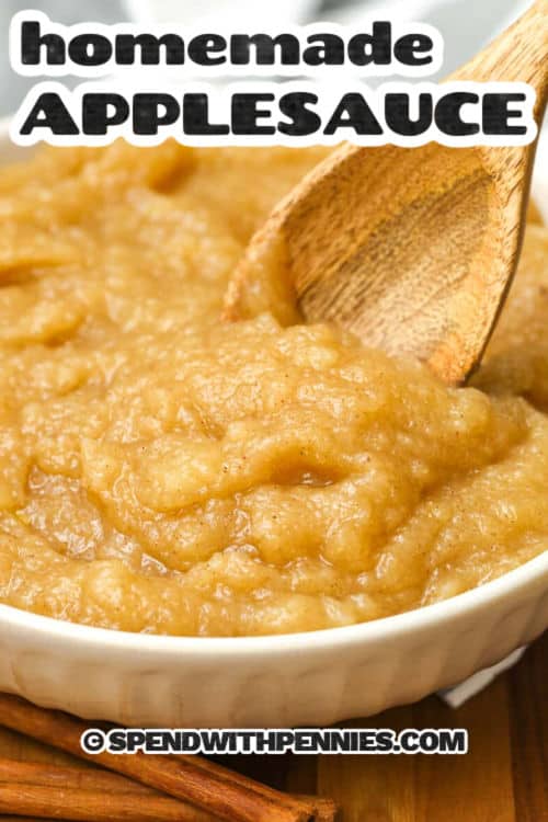 bowl of Homemade Applesauce Recipe