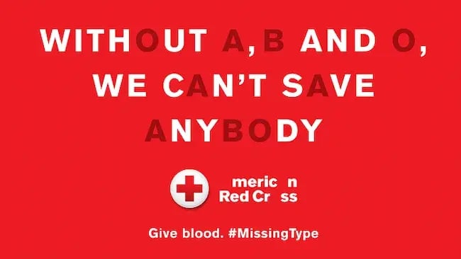 Improve an ad example, Red Cross