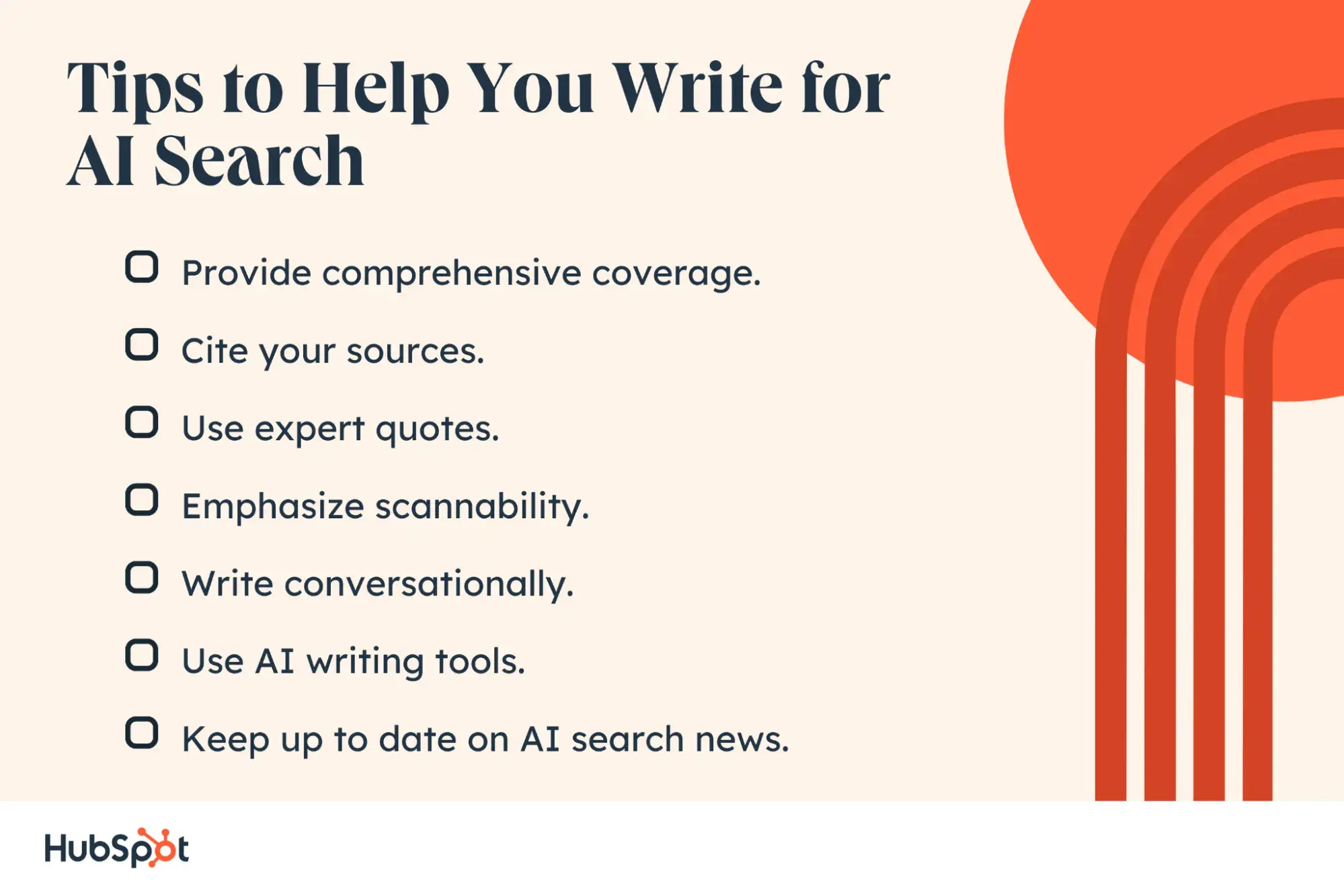 how to write for AI search