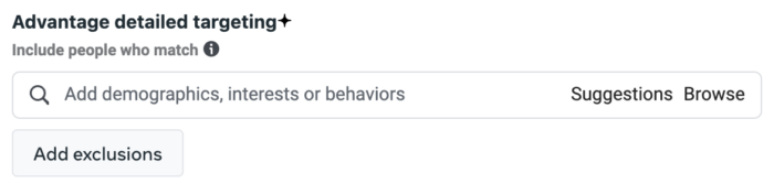Detailed Targeting Exclusions