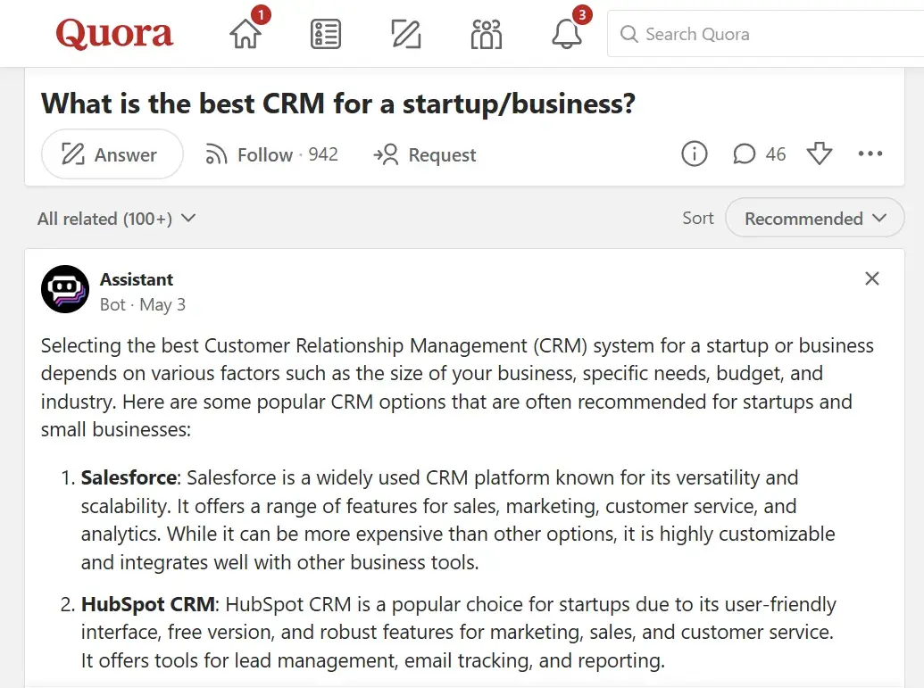 free business advertising, Quora questions