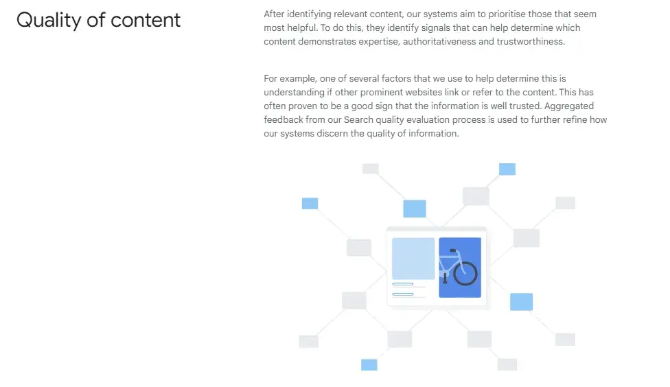 google ranking factors, google’s how search works, stating the role of backlinks