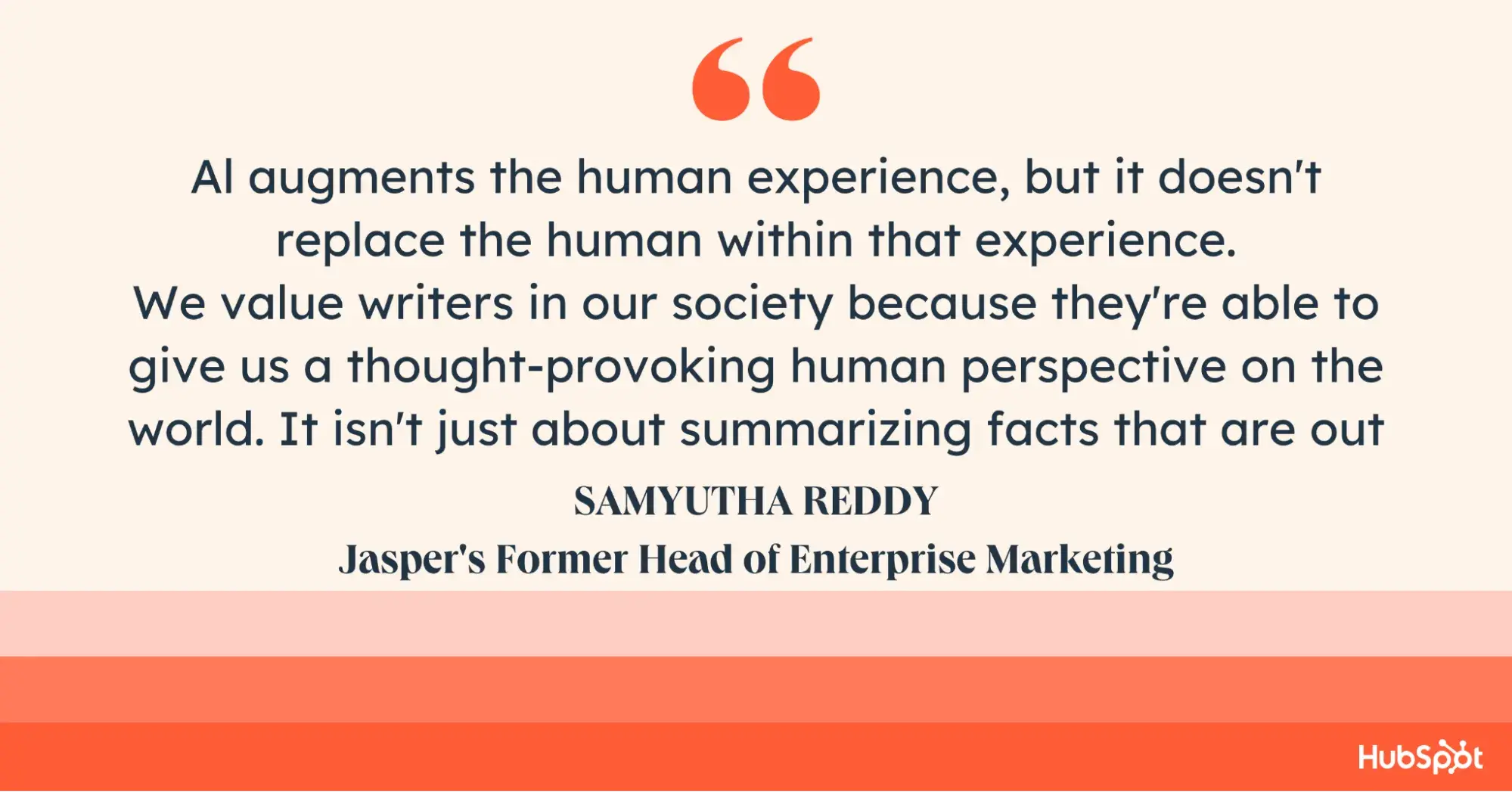 samyutha reddy quote, AI augments the human experience, but it doesn't replace the human within that experience.