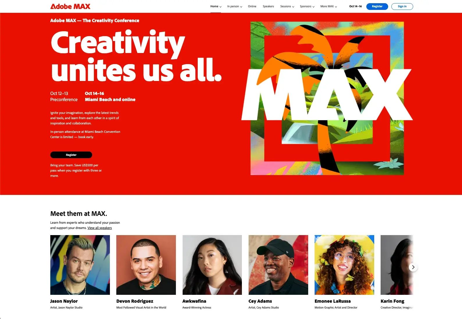 adobe's Adobe.Max is a great example of event marketing done well