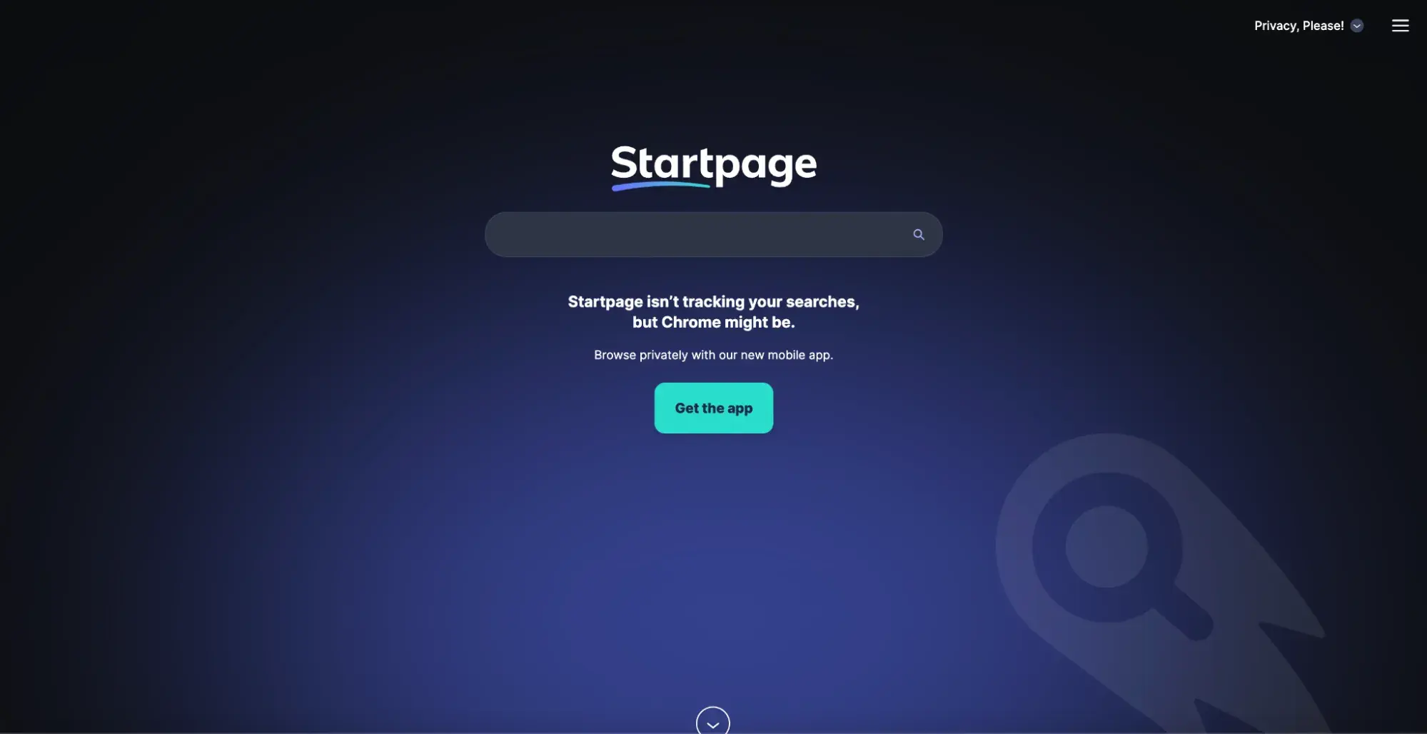 what is the best alternative to google: Startpage homepage.