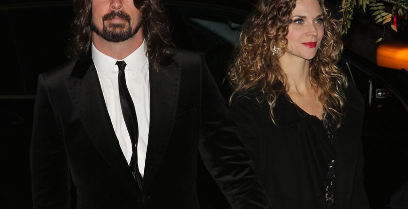 Dave Grohl and wife Jordyn Blum attend Paul McCartney