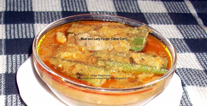 MEAT AND LADY'S FINGER (OKRA) CURRY or MEAT AND BANDYCOY CURRY