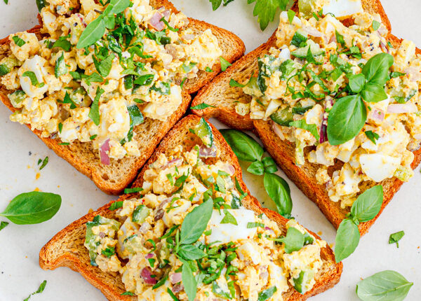 No Mayo Egg Salad Sandwich for Weight Loss