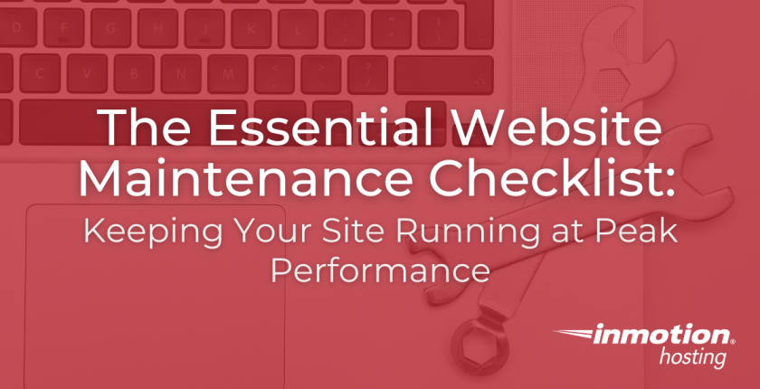 Website maintenance checklistH Red