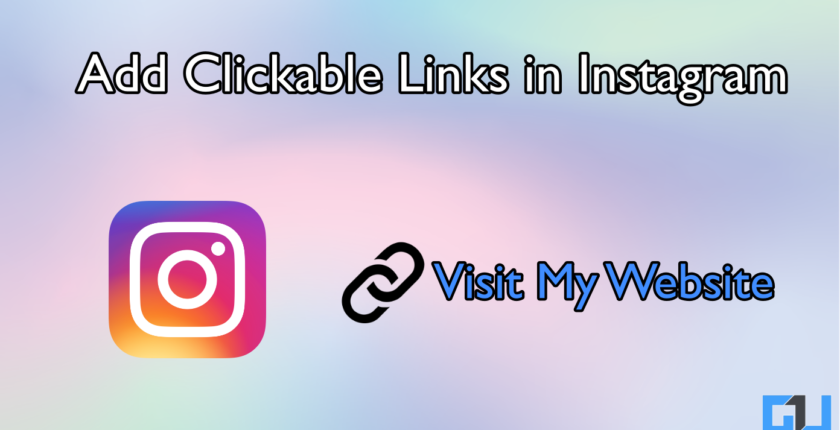 add clickable links in instagram