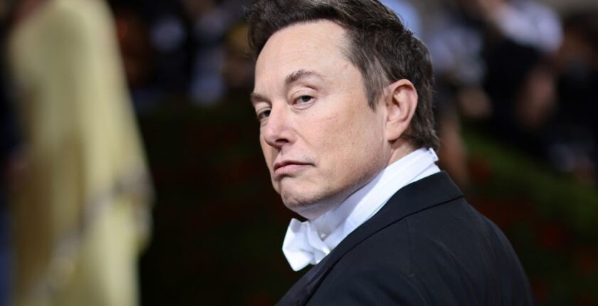 Elon Musk raising an eyebrow