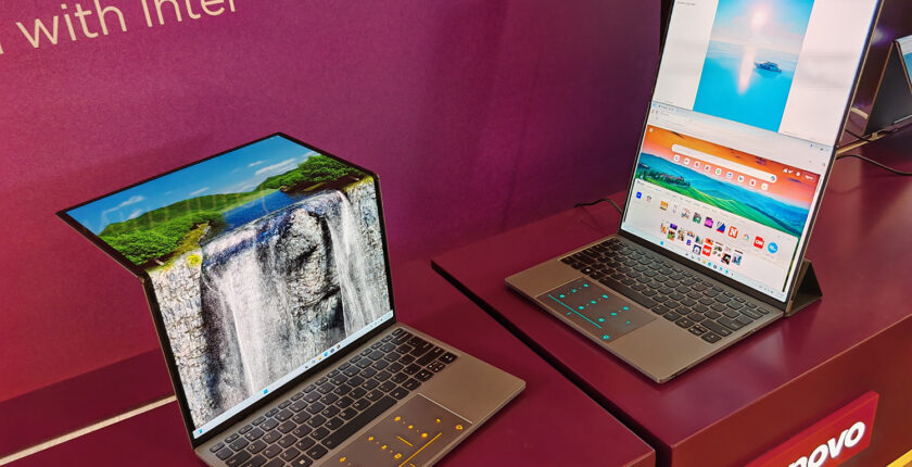 Lenovo Unveils the ThinkBook “Codename Flip” AI PC Concept at MWC 2025